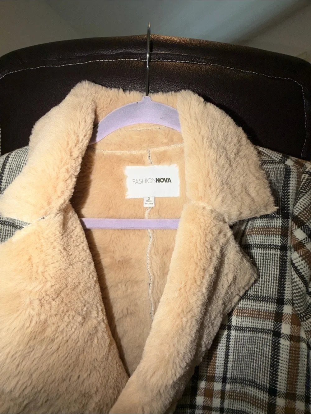 Fashion Nova plaid pea